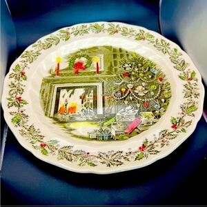 Johnson Brothers “Genuine Hand Engraving” Chop Plate – 12 1/4” – England